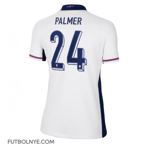 Camiseta Inglaterra Cole Palmer #24 Primera Equipación para mujer Eurocopa 2024 manga corta